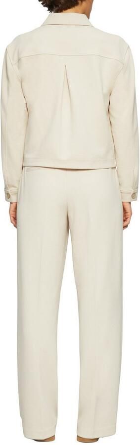 S.Oliver RED LABEL Loose fit wijde broek met viscose van piqué - Foto 5