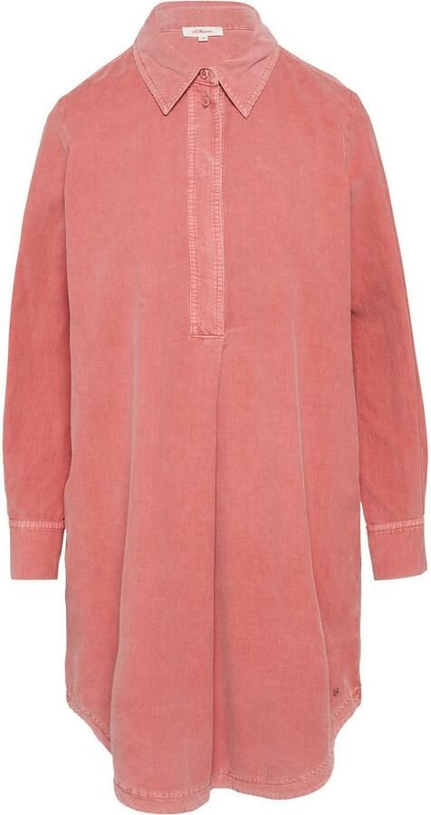 S.Oliver RED LABEL Relaxed fit overhemdjurk van fijne corduroy met steekzakken opzij