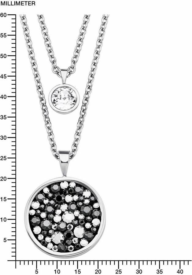 S.Oliver Ketting met hanger 2018567 met kristallen - Foto 2