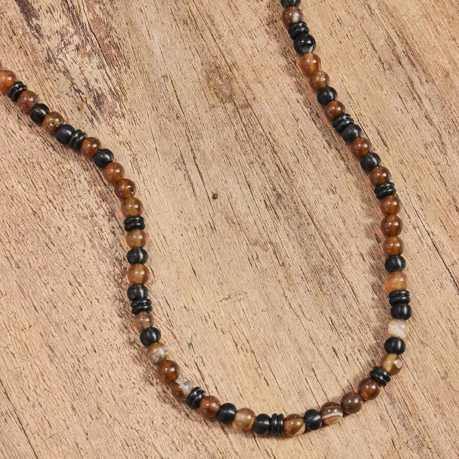 S.Oliver Ketting zonder hanger 2039732 met agaat - Foto 2