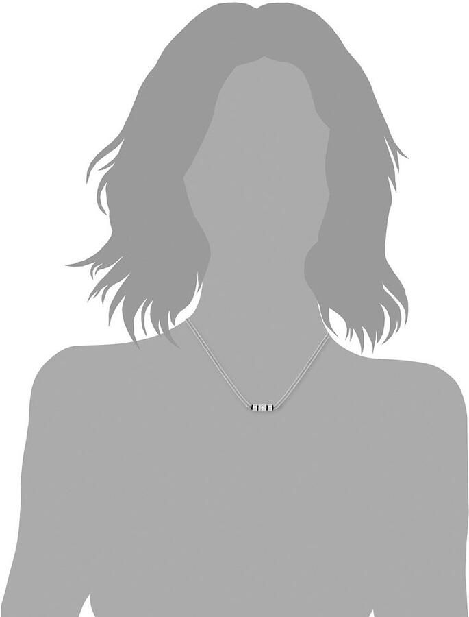 S.Oliver Ketting zonder hanger 9240128 met kristalsteen - Foto 3