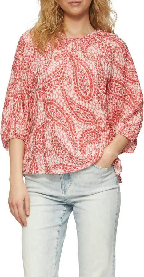S.Oliver RED LABEL Relaxed-fit blouseshirt van viscosemix - Foto 6
