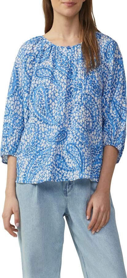 S.Oliver RED LABEL Relaxed-fit blouseshirt van viscosemix - Foto 4