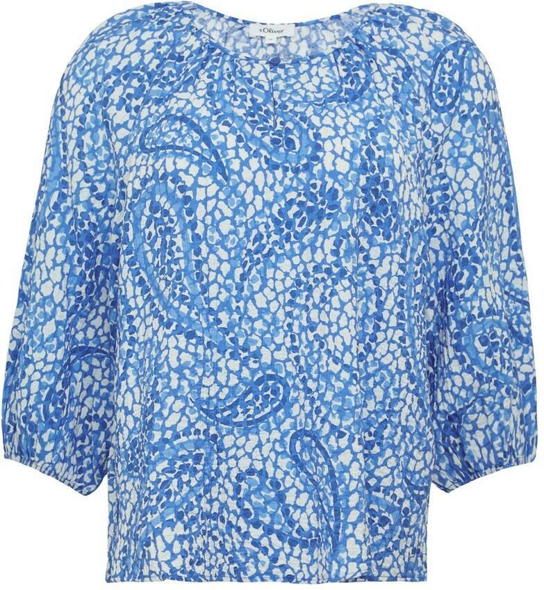 S.Oliver RED LABEL Relaxed-fit blouseshirt van viscosemix