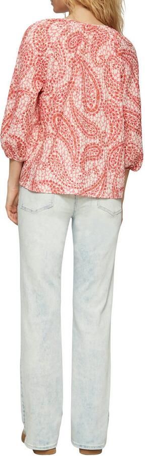 S.Oliver RED LABEL Relaxed-fit blouseshirt van viscosemix - Foto 5