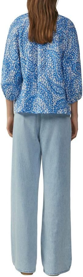 S.Oliver RED LABEL Relaxed-fit blouseshirt van viscosemix - Foto 3