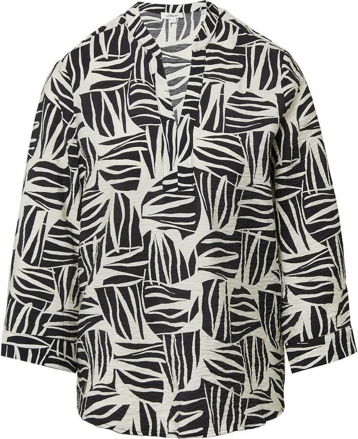 S.Oliver RED LABEL Regular fit blouseshirt van viscosemix