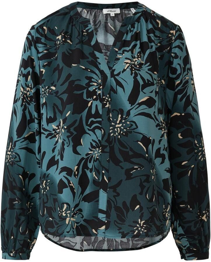 S.Oliver Klassieke blouse met print all-over