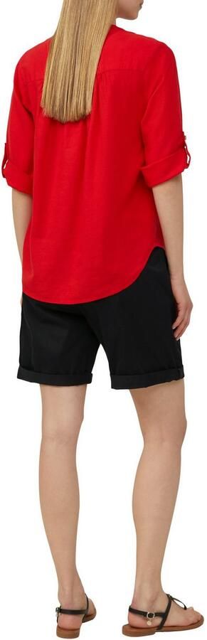 S.Oliver RED LABEL Regular fit blousetop van mix van linnen en viscose - Foto 3