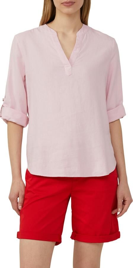 S.Oliver RED LABEL Regular fit blousetop van mix van linnen en viscose - Foto 5