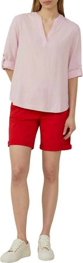 S.Oliver RED LABEL Regular fit blousetop van mix van linnen en viscose - Foto 4