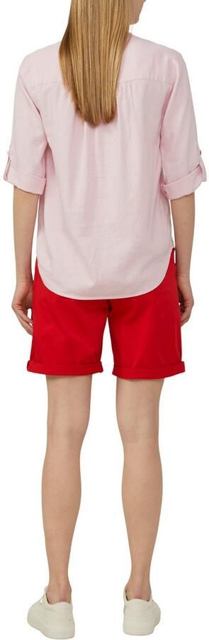 S.Oliver RED LABEL Regular fit blousetop van mix van linnen en viscose - Foto 3