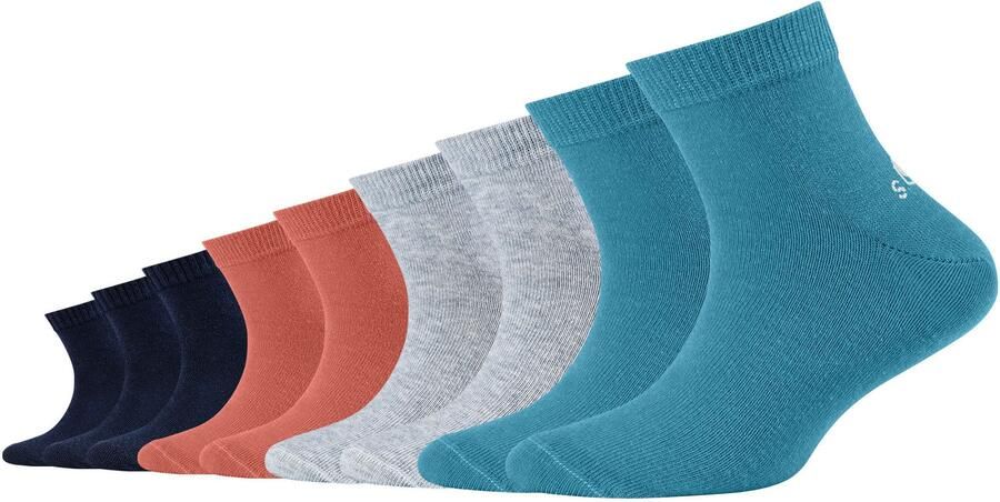 S.Oliver Korte sokken Essentials met veelzijdige kleuren (9 paar)