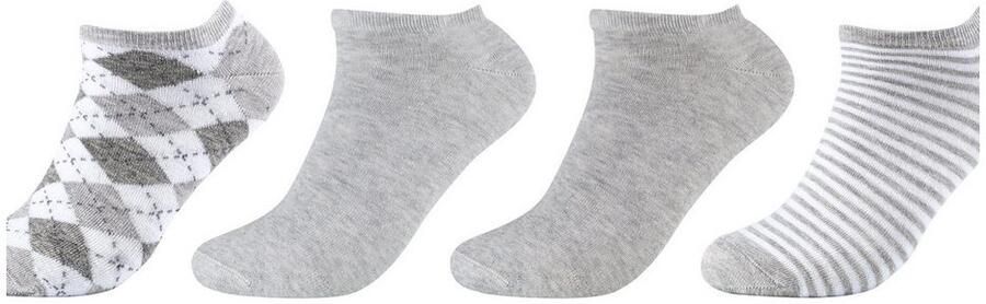 S.Oliver Korte sokken Essentials met verschillende designs (4 paar) - Foto 4