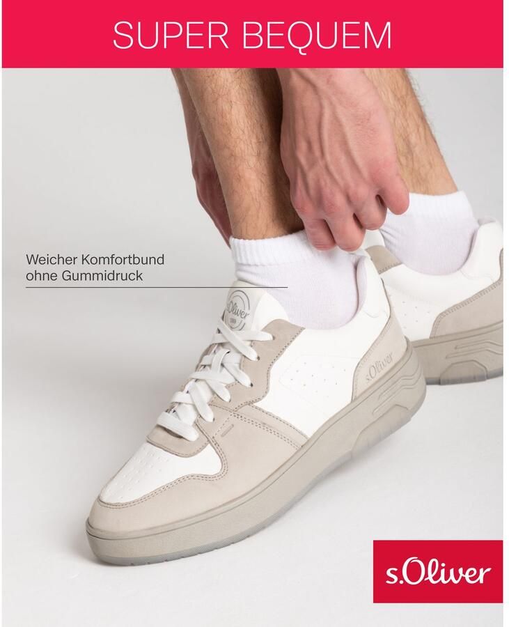 S.Oliver Korte sokken Originals met zachte band (set 6 paar)