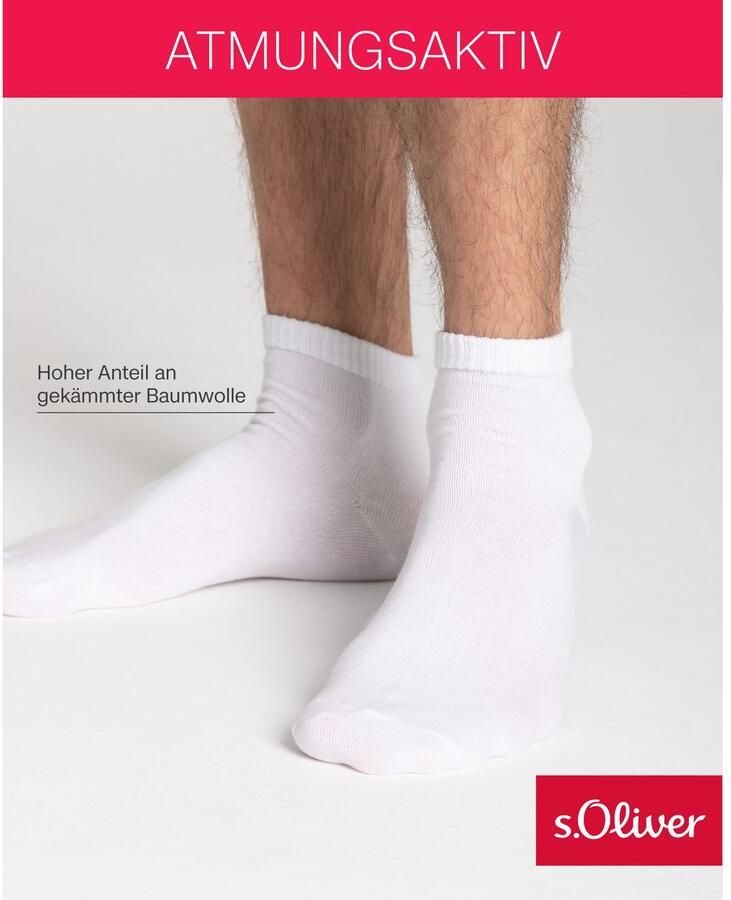 S.Oliver Korte sokken Originals met zachte band (set 6 paar) - Foto 3