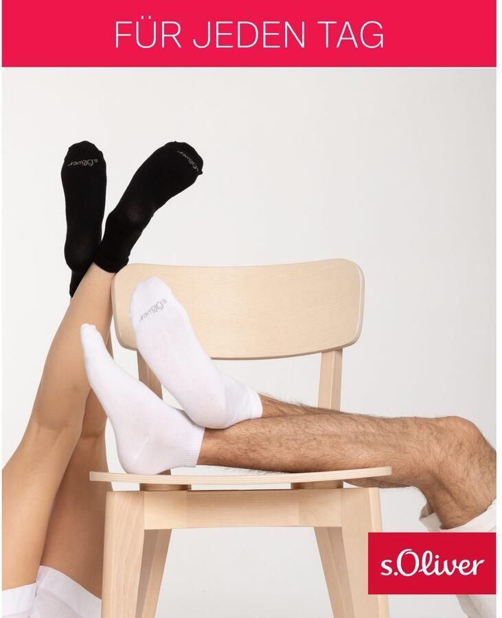 S.Oliver Korte sokken Originals met zachte band (set 6 paar) - Foto 4