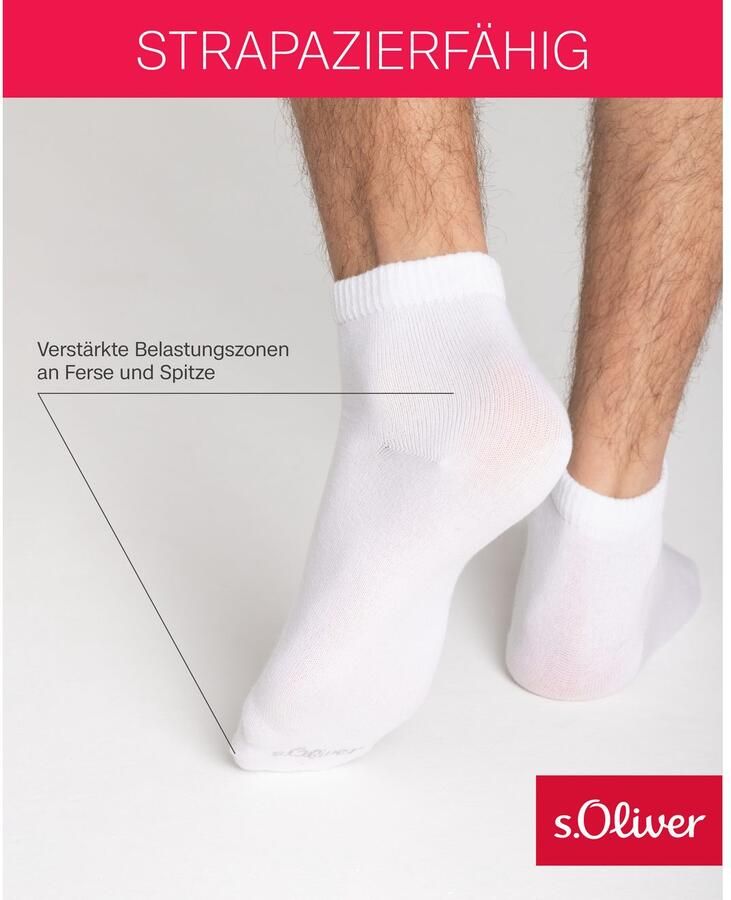 S.Oliver Korte sokken Originals met zachte band (set 6 paar) - Foto 5