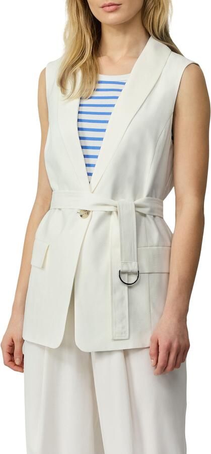 S.Oliver Lang gilet met twillstructuur - Foto 4