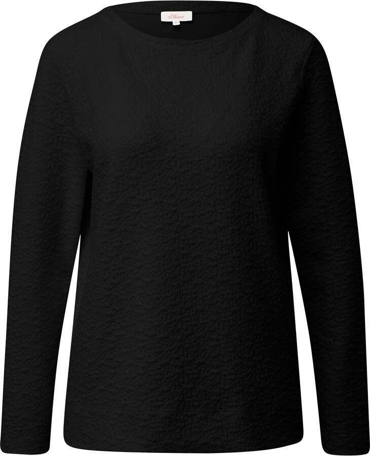S.Oliver RED LABEL Sweatshirt met structuurmotief