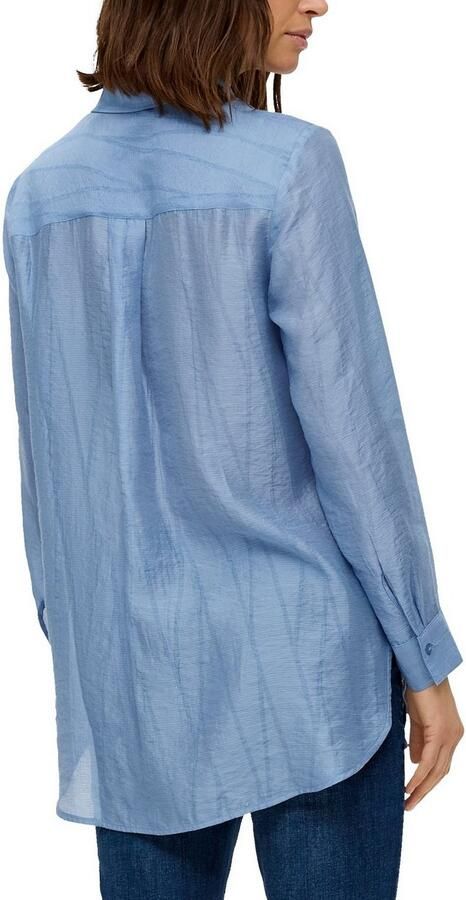 S.Oliver Lange blouse met semi-transparante patroonstructuur - Foto 2