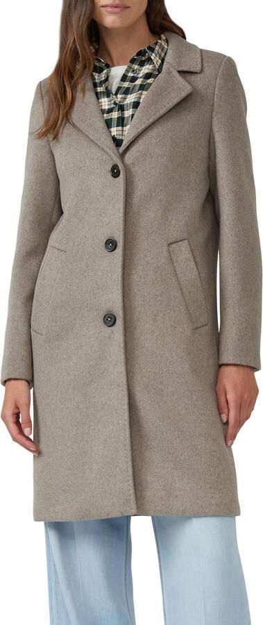 S.Oliver Lange jas met reverskraag en wol - Foto 4