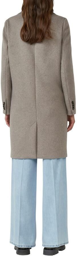 S.Oliver Lange jas met reverskraag en wol - Foto 3