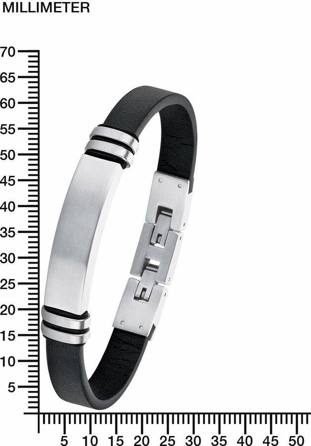 S.Oliver Leren armband 2018703 met zirkoon (synthetisch) - Foto 2