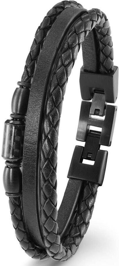 S.Oliver Leren armband 2022637 met zirkoon (synthetisch) - Foto 3