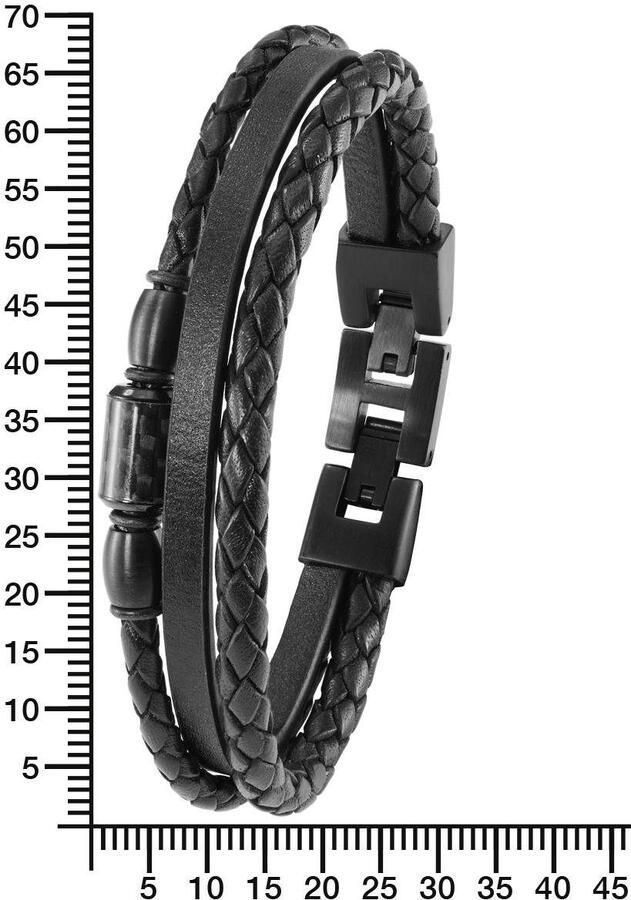 S.Oliver Leren armband 2022637 met zirkoon (synthetisch)