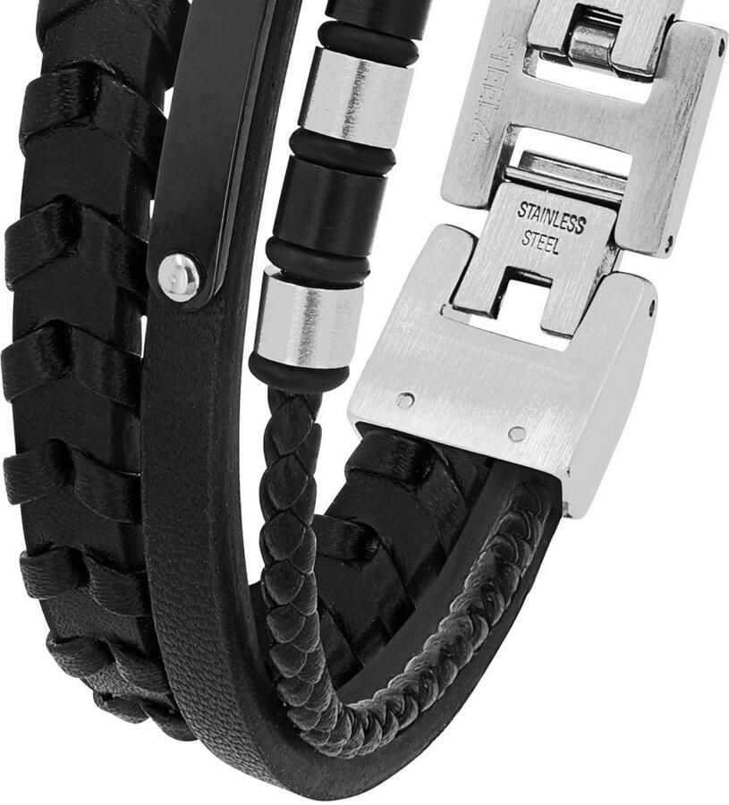 S.Oliver Leren armband 2039735 - Foto 2