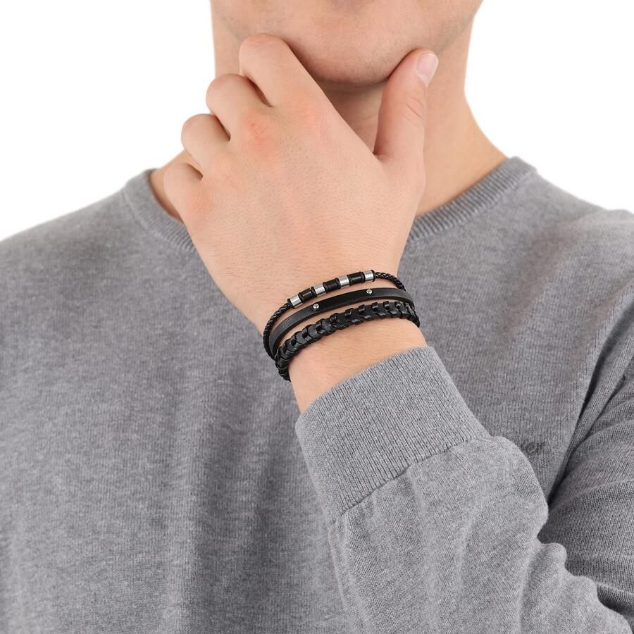 S.Oliver Leren armband 2039735