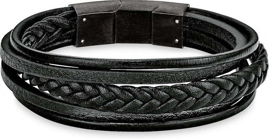S.Oliver Leren armband 9038244 met zirkoon (synthetisch) - Foto 3