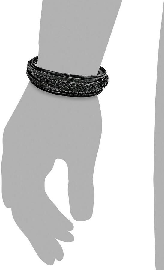 S.Oliver Leren armband 9038244 met zirkoon (synthetisch) - Foto 2