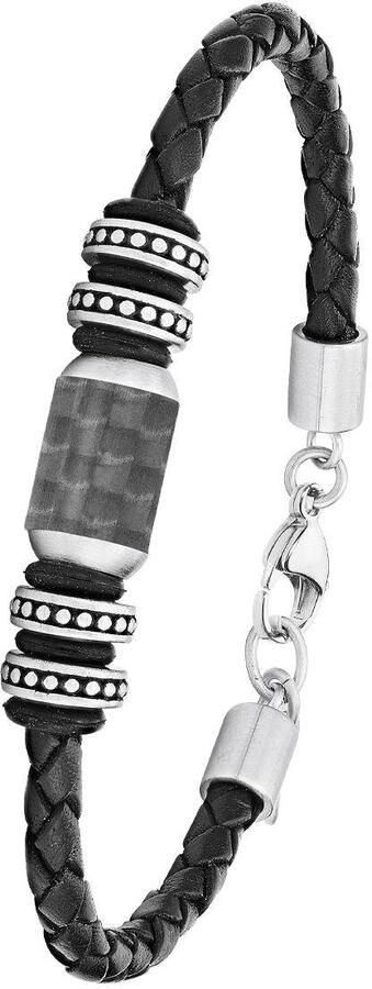 S.Oliver Leren armband Basiscollectie 2026108 - Foto 4