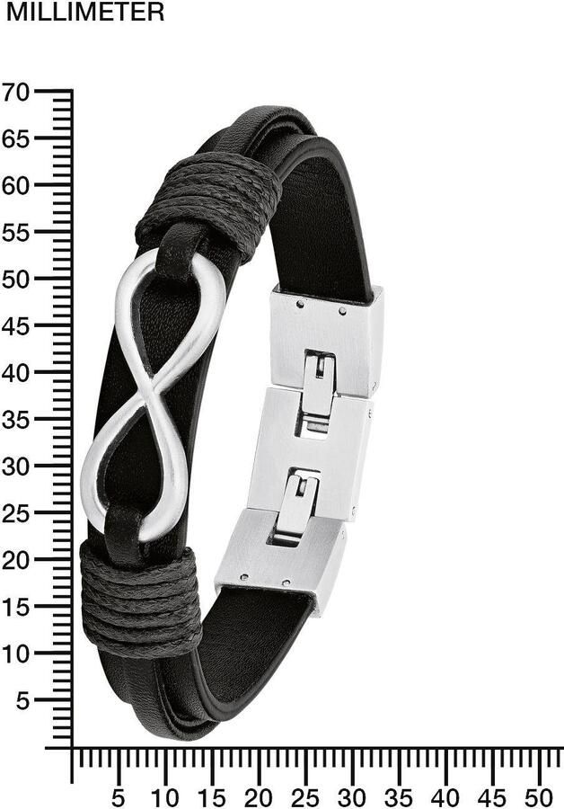 S.Oliver Leren armband Basiscollectie Infinity eeuwige band 2026136 - Foto 2