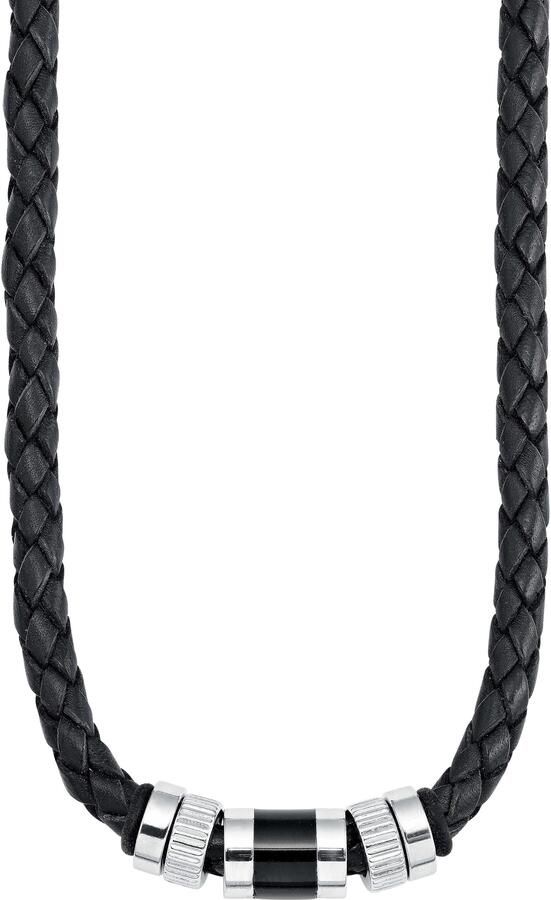 S.Oliver Leren bandje 9066681 met zirkoon (synthetisch)