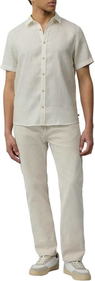 S.Oliver Linnen overhemd met korte mouwen en een knoopsluiting - Foto 3