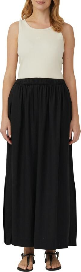 S.Oliver linnen midi rok zwart - Foto 6