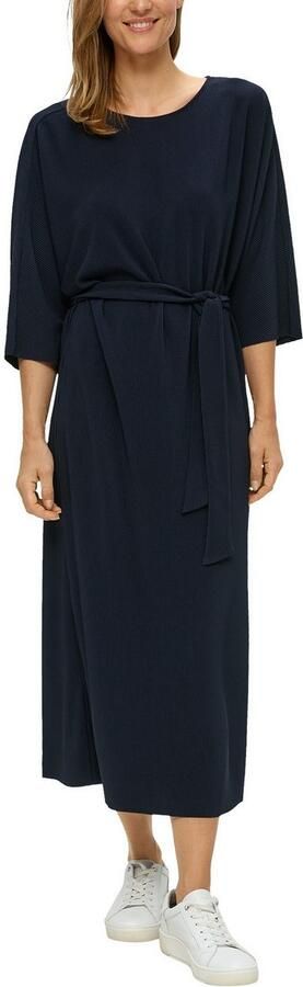 S.Oliver RED LABEL Midi-jurk met plissévouwen - Foto 3