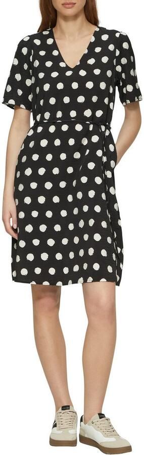 S.Oliver RED LABEL Getailleerde mini-jurk van viscosemix - Foto 2