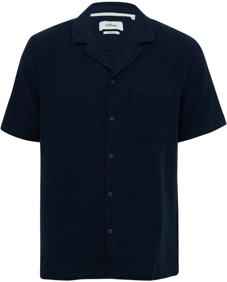 S.Oliver RED LABEL Oversized vrijetijdsoverhemd van puur katoen