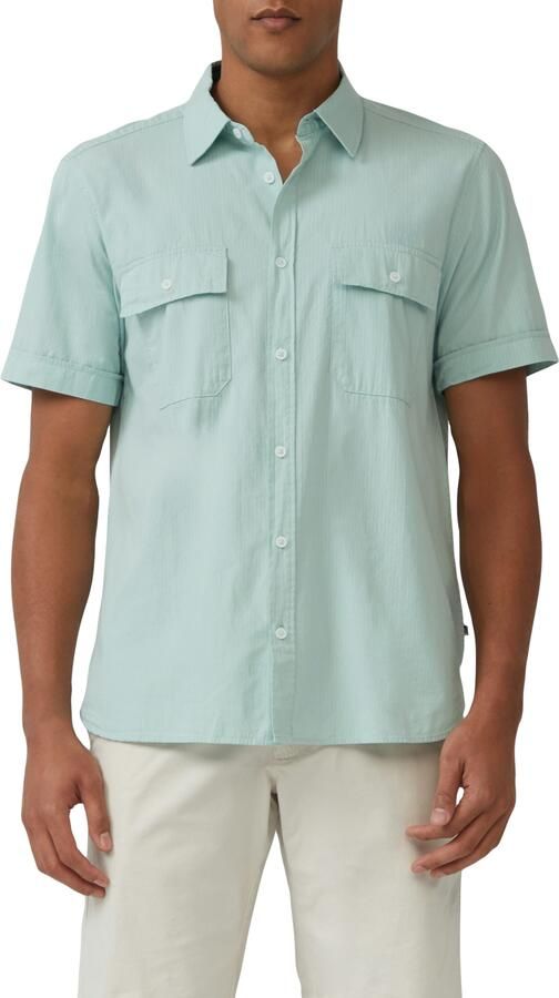 S.Oliver Overhemd met korte mouwen met borstzakken - Foto 4