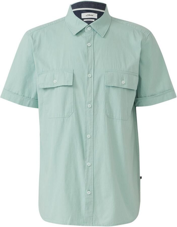 S.Oliver Overhemd met korte mouwen met borstzakken