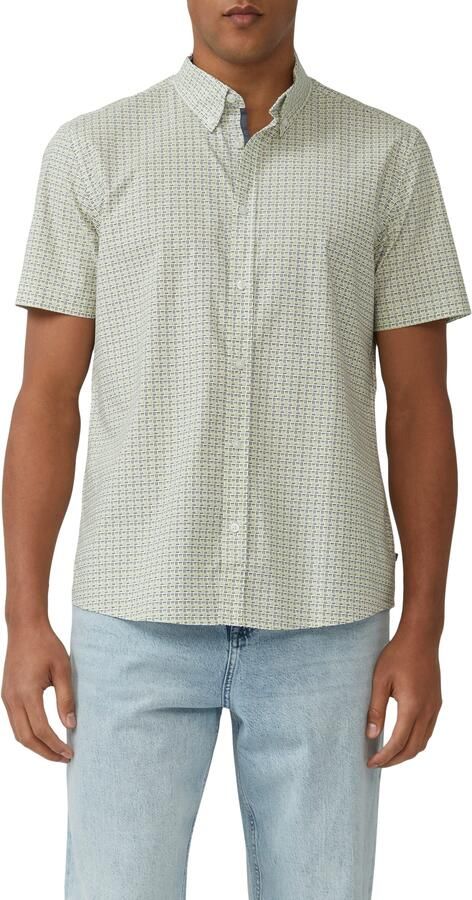 S.Oliver Overhemd met korte mouwen met ruitpatroon - Foto 4