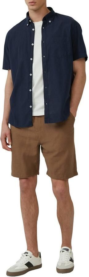 S.Oliver Overhemd met korte mouwen met wasbeurt en geweven tape - Foto 2