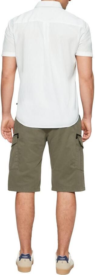 S.Oliver Overhemd met korte mouwen met wasbeurt en geweven tape - Foto 2