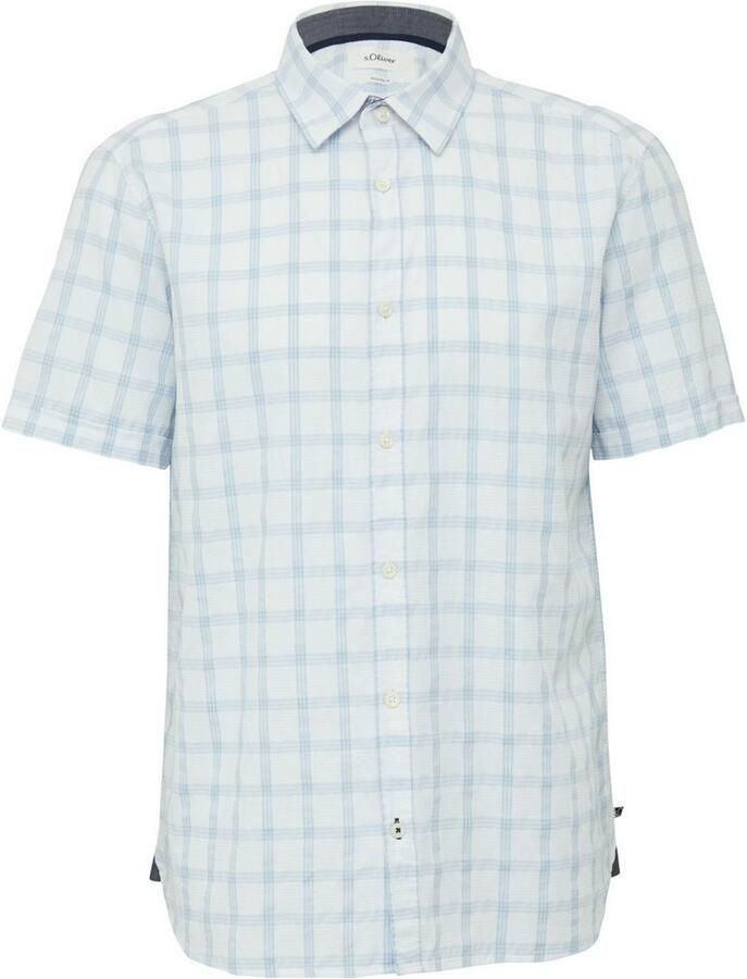 S.Oliver Overhemd met korte mouwen met wassing