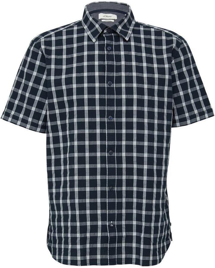 S.Oliver Overhemd met korte mouwen met wassing