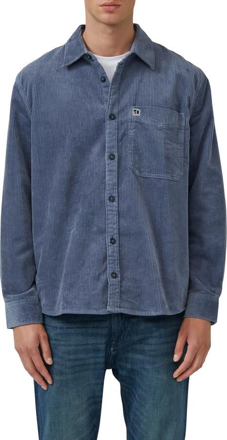 S.Oliver Overhemd met lange mouwen Cord met borstzak - Foto 4